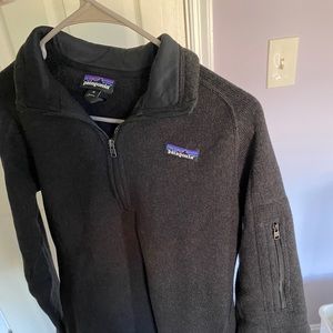 Black Patagonia 1/4-Zip Pullover Fleece